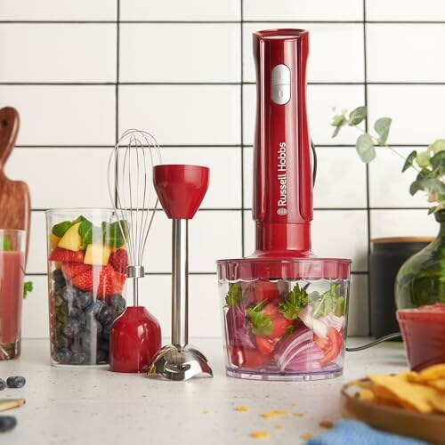 Frullatore a Immersione Russell Hobbs Desire Rosso - immagine 5