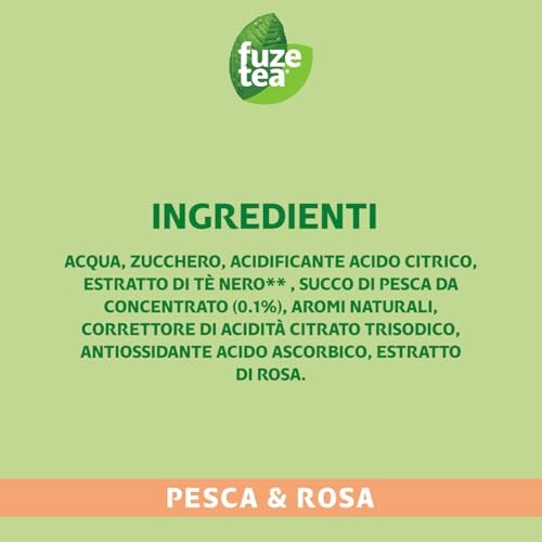 Fuze Tea Gusto Pesca e Rosa, 12 Bottiglie 400ml - immagine 2