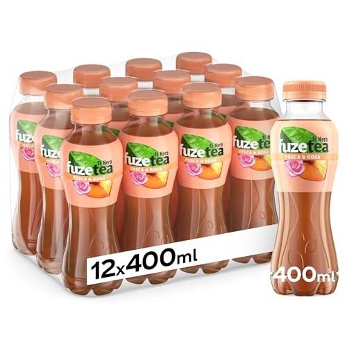 Fuze Tea Gusto Pesca e Rosa, 12 Bottiglie 400ml - immagine 3