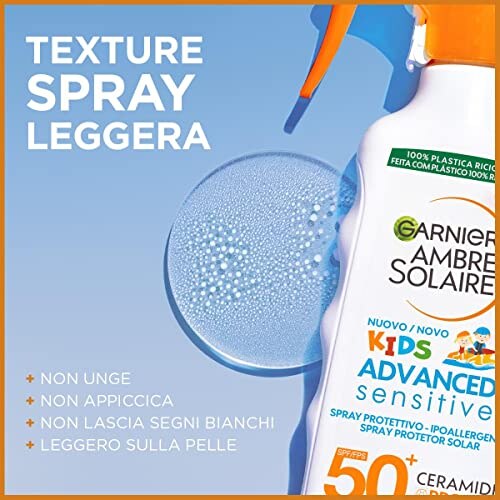 Garnier Ambre Solaire Spray Solare Bambini SPF 50+ - immagine 3