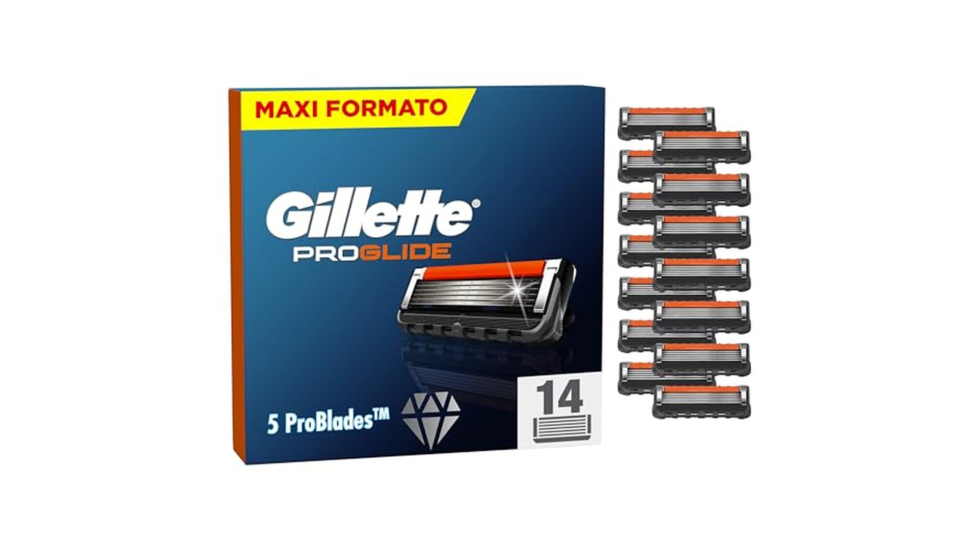 Gillette Fusion 5 Proglide 14 Lamette Uomo