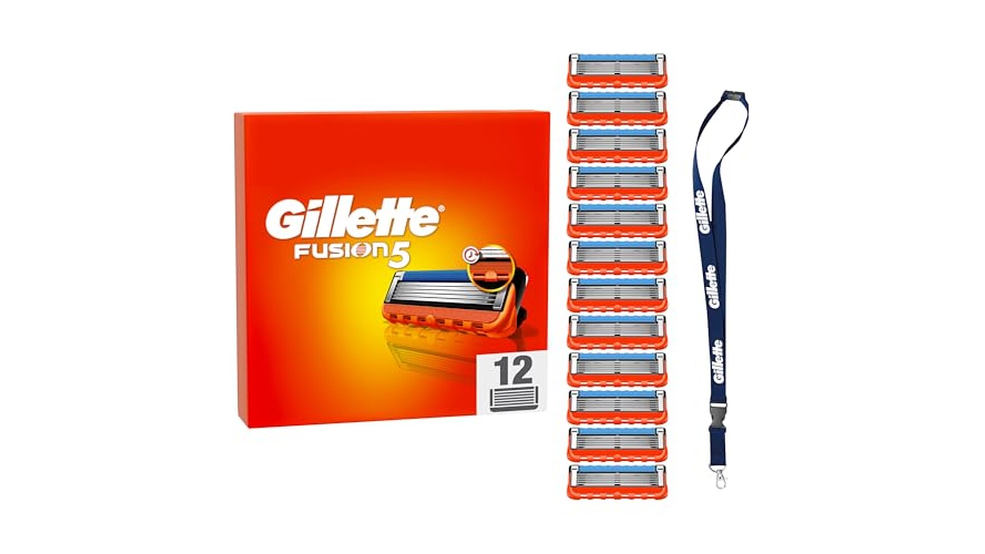 Gillette Fusion5 Lamette di Ricambio 12 Pezzi