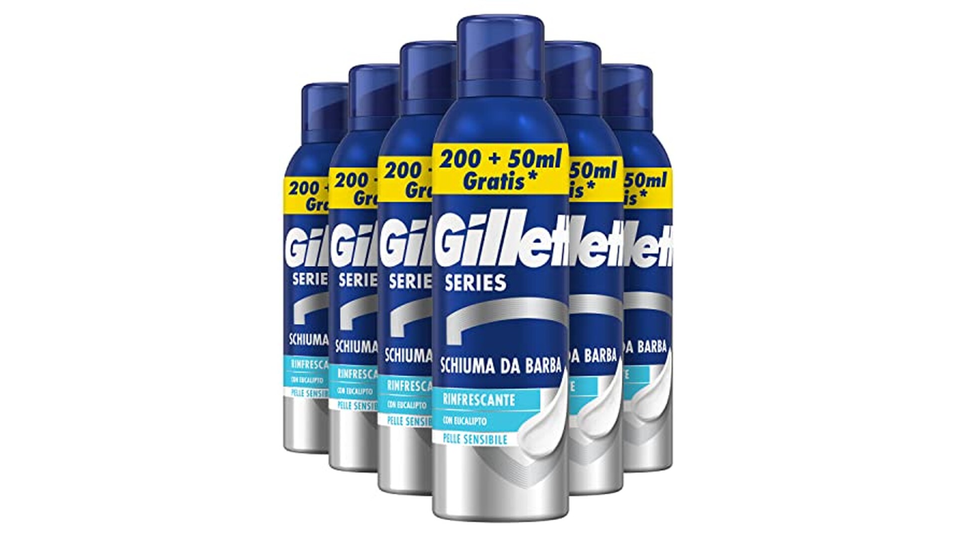 Gillette Series Schiuma da Barba Rinfrescante Eucalipto