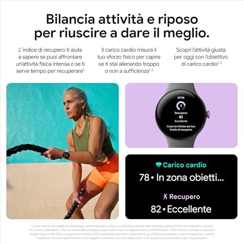 Google Pixel Watch 3 45mm Nero Opaco - immagine 5