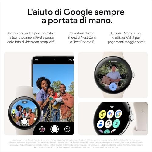 Google Pixel Watch 3 45mm Nero Opaco - immagine 8