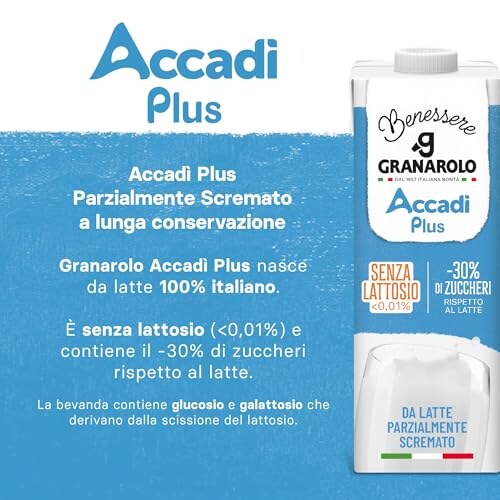 Granarolo Benessere Accadì Plus Latte UHT Senza Lattosio - immagine 2