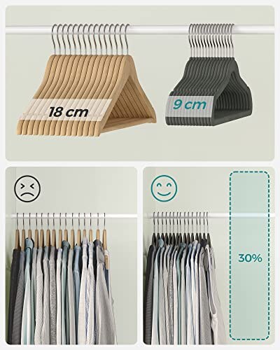 Grucce Velluto Salvaspazio SONGMICS 42cm - immagine 4