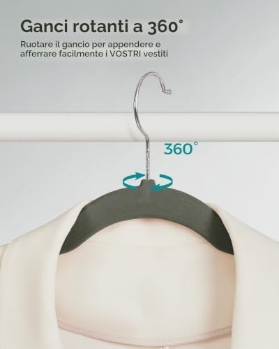 Grucce in Velluto SONGMICS Salvaspazio Antiscivolo - immagine 6
