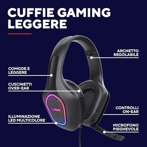 GXTrust 419 Rayne Cuffie Gaming Leggere - immagine 1