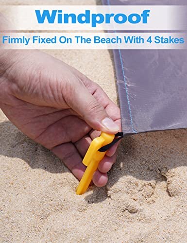 Henrycares Coperta da Spiaggia Extra Large Impermeabile - immagine 4