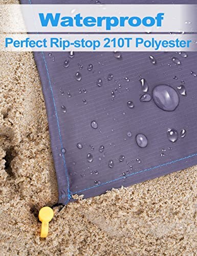 Henrycares Coperta da Spiaggia Extra Large Impermeabile - immagine 6