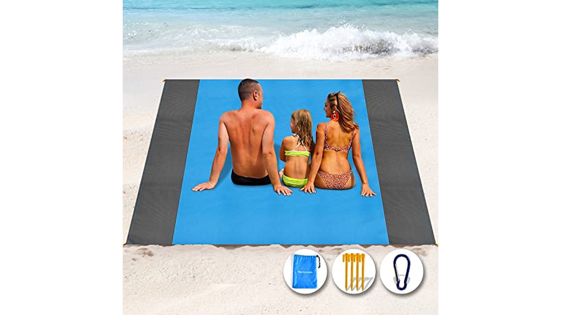 Henrycares Coperta da Spiaggia Extra Large Impermeabile