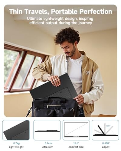 HGFRTEE Monitor Portatile 15,6" FHD Antiriflesso - immagine 7