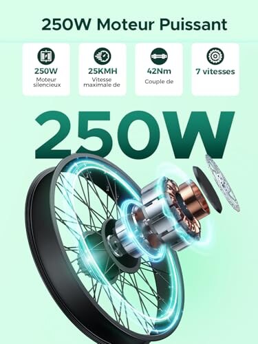 HillMiles Bici Elettrica 26" 7 Velocità - immagine 3