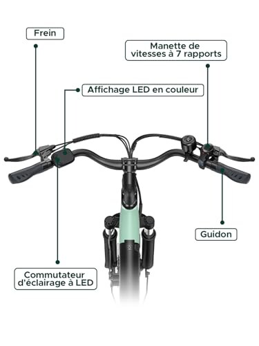 HillMiles Bici Elettrica 26" 7 Velocità - immagine 8