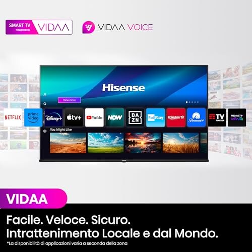 Hisense 65" QLED 4K Smart TV con Dolby Vision - immagine 9