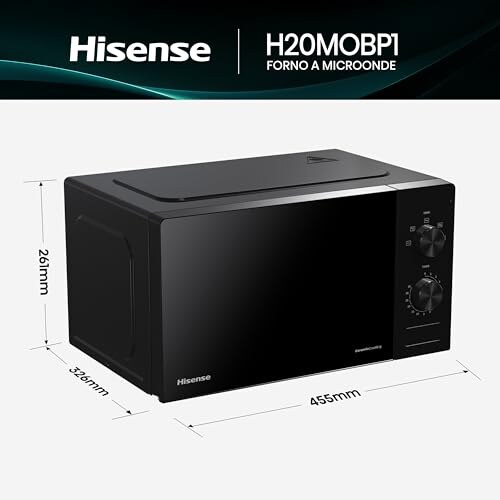 Hisense Forno a Microonde 20L Nero - immagine 1
