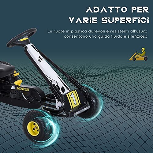 HOMCOM Go-Kart a Pedali per Bambini - immagine 4