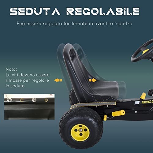 HOMCOM Go-Kart a Pedali per Bambini - immagine 7