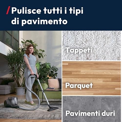 Hoover Aspirapolvere a Traino HP1 Senza Sacco - immagine 4