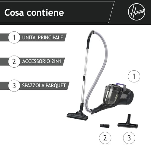 Hoover Aspirapolvere a Traino HP1 Senza Sacco - immagine 9