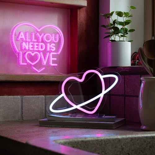 Insegna Luminosa LED All You Need Is Love - immagine 3