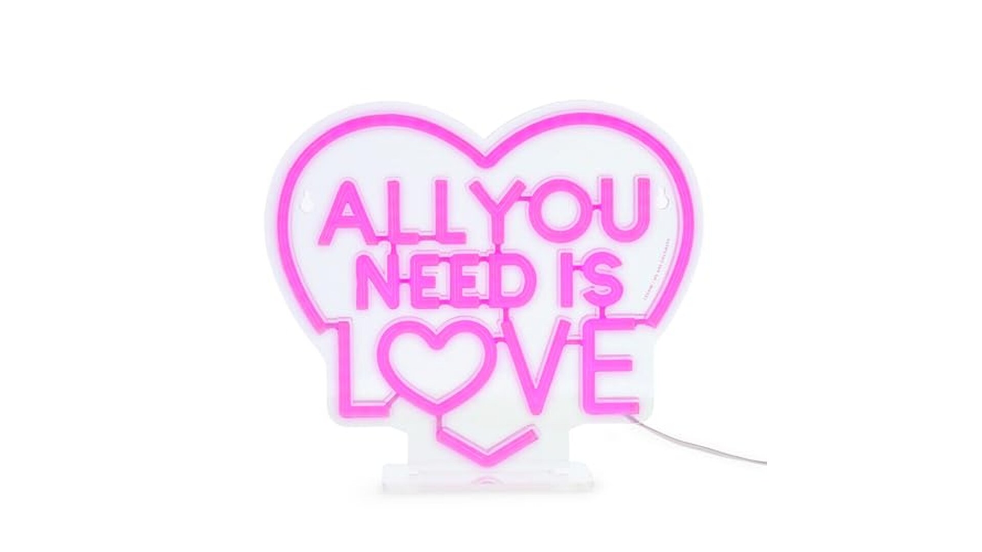 Insegna Luminosa LED All You Need Is Love