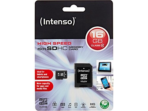 Intenso MicroSDHC 16GB Class 10 con Adattatore - immagine 1