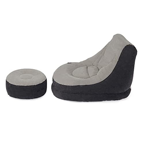 Intex Poltrona Lounge Grigia con Poggia Piedi - immagine 8