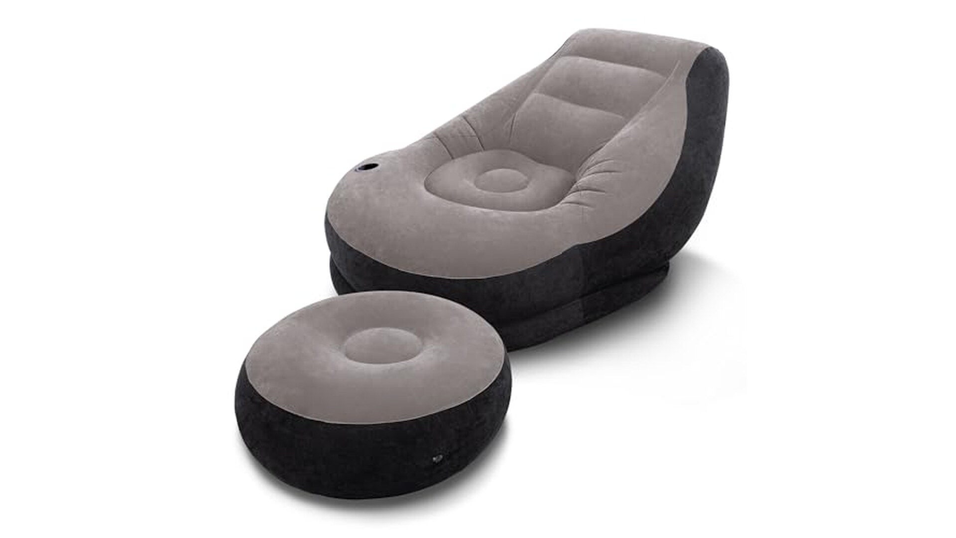 Intex Poltrona Lounge Grigia con Poggia Piedi
