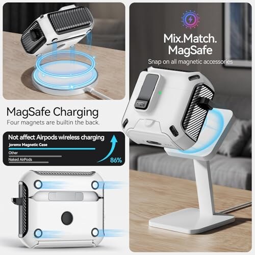 Joremx Custodia Magnetica per AirPods 5/4 - immagine 4