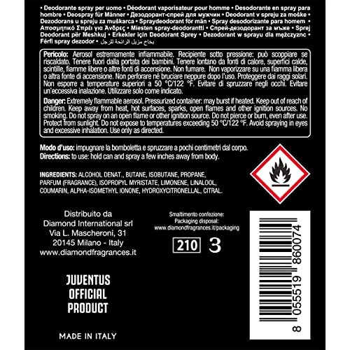 Juventus Deodorante Spray Uomo 150ml - immagine 1