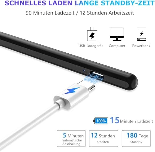 KARFUN Penna Touch per Tablet Android Bianco - immagine 4