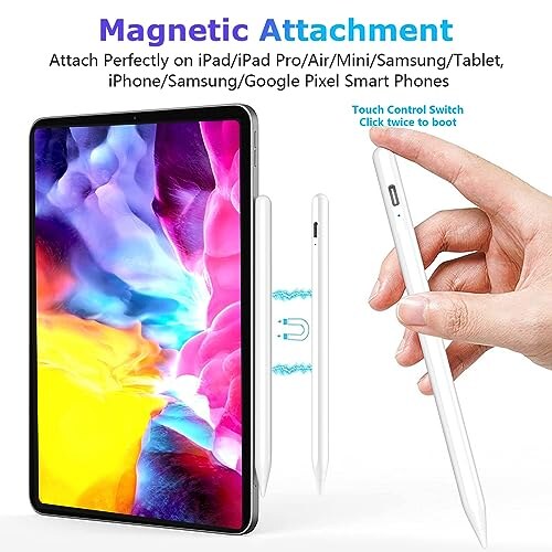 KARFUN Penna Touch per Tablet Android Bianco - immagine 5