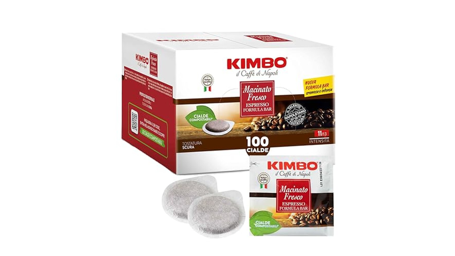 Kimbo 100 Cialde Caffè Compostabili ESE
