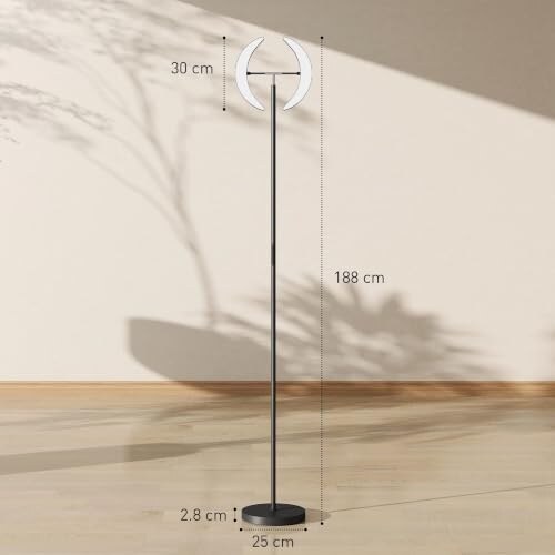Lampada da Terra Dimmerabile HOMCOM con Telecomando - immagine 6