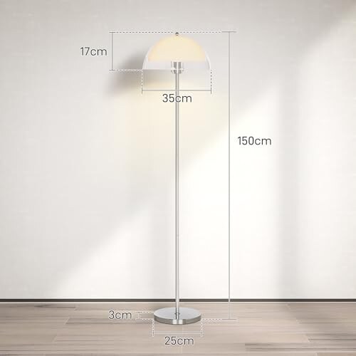 Lampada da Terra HOMCOM Moderna 150cm - immagine 6