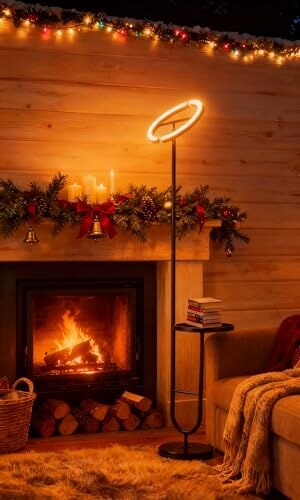 Lampada da Terra LED 36W Dimmerabile Nera - immagine 3