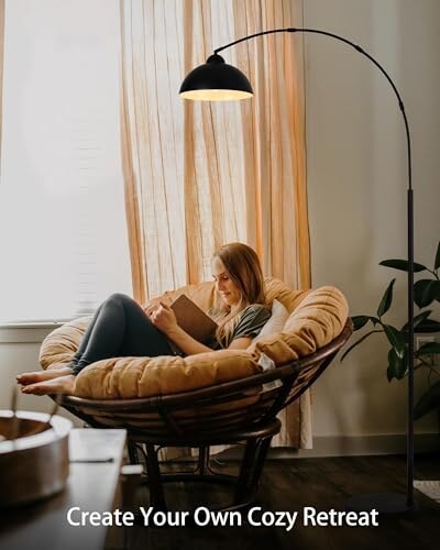 Lampada da Terra Moderna Nera LuminexDesigns - immagine 2
