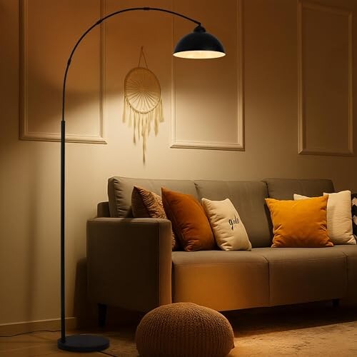 Lampada da Terra Moderna Nera LuminexDesigns - immagine 3