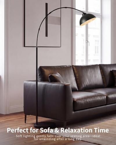 Lampada da Terra Moderna Nera LuminexDesigns - immagine 9