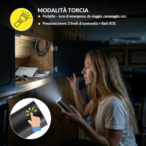 Lampade LED Ricaricabili con Sensore Lustaled - immagine 3