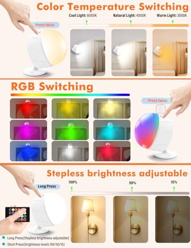 Lampadina Ricaricabile Dufuso USB-C E27 - immagine 2