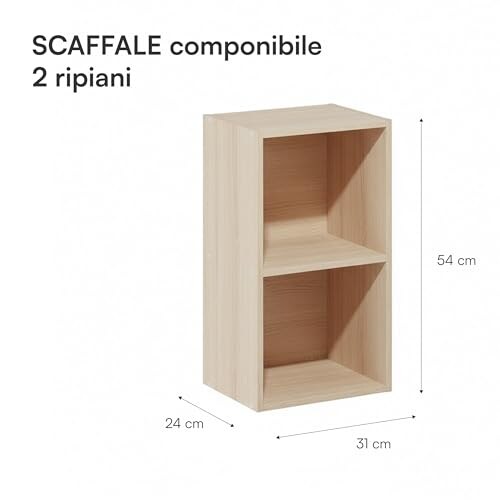 Libreria Componibile Baroni Home 2 Ripiani - immagine 2