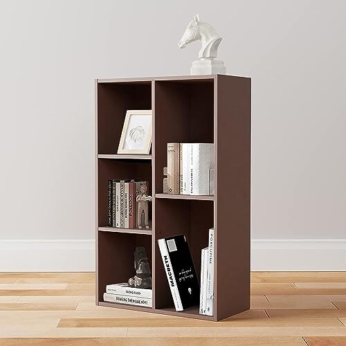 Libreria Organizer 5 Cubi Marrone - immagine 1