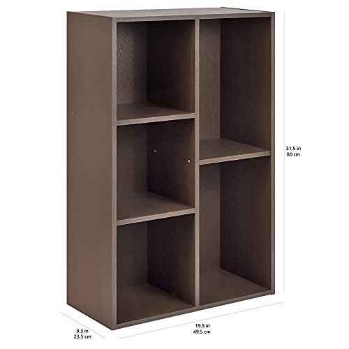 Libreria Organizer 5 Cubi Marrone - immagine 2