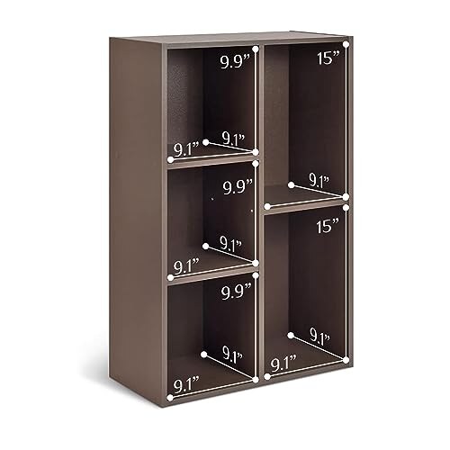 Libreria Organizer 5 Cubi Marrone - immagine 6