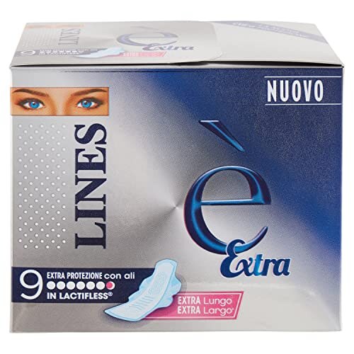 Lines È Extra Ali Assorbenti Lactifless 9 pezzi - immagine 1