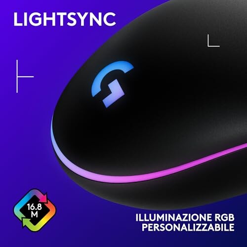 Logitech G203 LIGHTSYNC Mouse Gaming RGB - immagine 4
