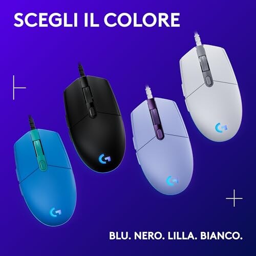 Logitech G203 LIGHTSYNC Mouse Gaming RGB - immagine 8
